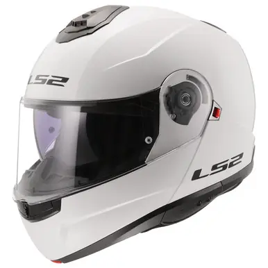 LS2 Strobe II Gloss White Helmet Handmade