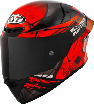 Budget KYT TT-Revo Combustion Red Matte Helmet