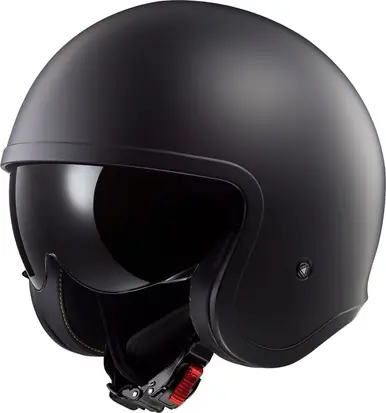 LS2 Spitfire Solid Matte Black Helmet Certified