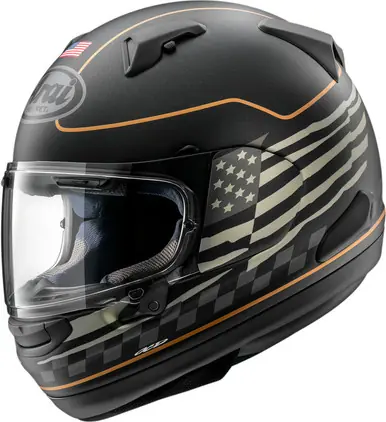 Money Back Guarantee Arai Signet-X - Snell 2020 US Flag Black Frost Helmet