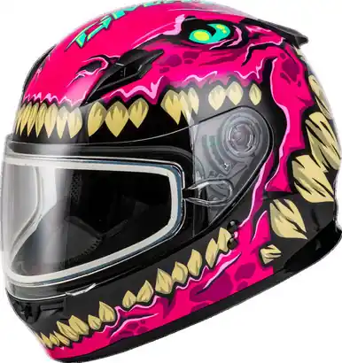 Gmax Youth GM-49Y Drax Snow Pink Helmet Limited Offer