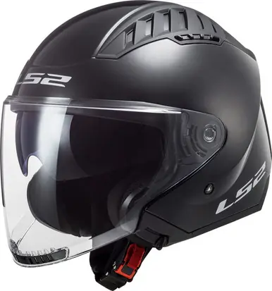 Best Choice LS2 Copter Solid Gloss Black Helmet