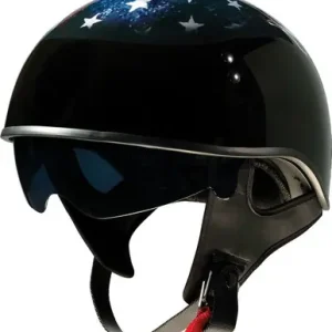 Weekend Sale Z1R Vagrant USA Skull Black Helmet