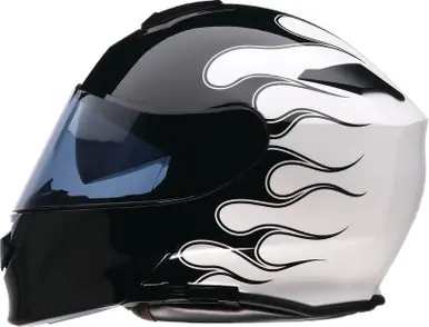 Z1R Solaris 2.0 Flame Black White Helmet Time-Limited