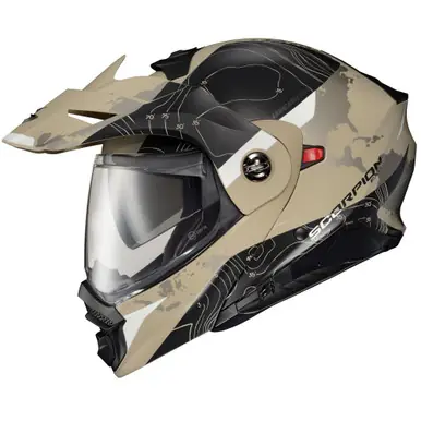 Next Day Delivery Scorpion EXO-AT960 Topographic Sand Black Helmet