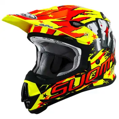 Suomy MX Jump Hazard Yellow Red Helmet Instant Buy