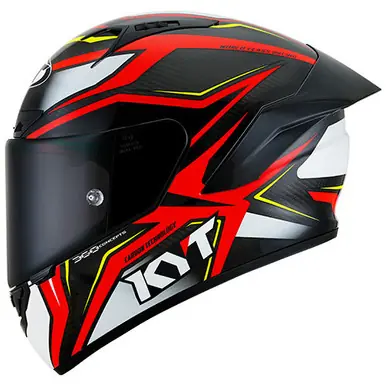 KYT NZ-Race Carbon Stride Red White Helmet Authentic