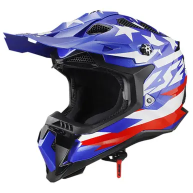 Top Rated LS2 Subverter Evo United Red White Blue Helmet