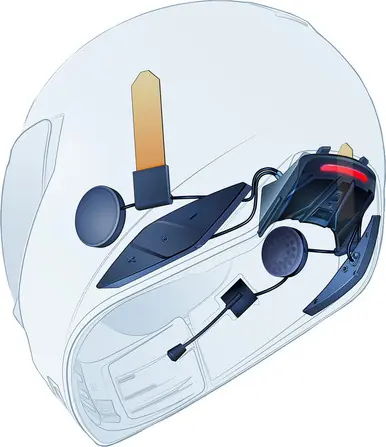 High Quality Icon Domain HelmLink Bluetooth Communicator by Sena