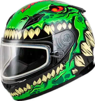 Gmax Youth GM-49Y Drax Snow Green Helmet Cheap