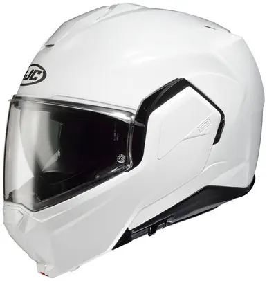 Top Pick HJC i100 White Modular Helmet