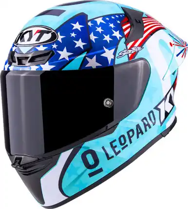 Place Order KYT TT-Revo Leopard Americas Replica Helmet