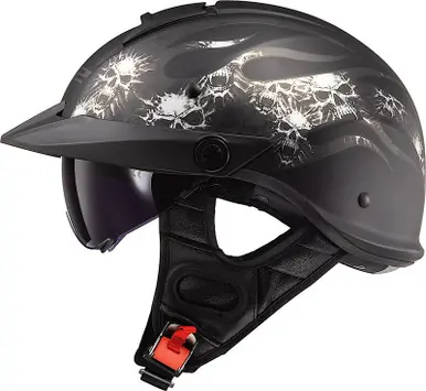 Place Order LS2 Rebellion Bones Matte Black Helmet