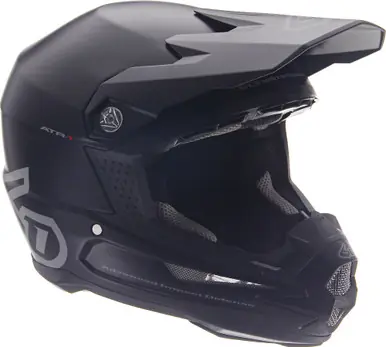 6D ATR-1 Solid Matte Black Helmet Hassle-Free Returns
