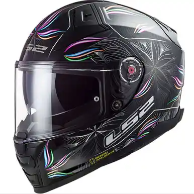 Free Shipping LS2 Citation II Tropical Black White Helmet
