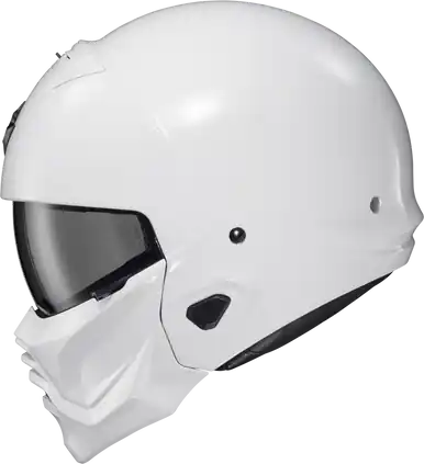 Final Sale Scorpion EXO Covert 2 Gloss White Helmet
