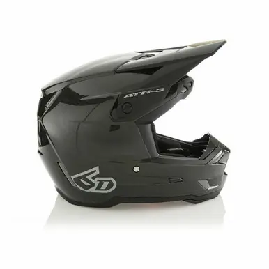 Secure Checkout 6D ATR-3 Solid Gloss Black Helmet