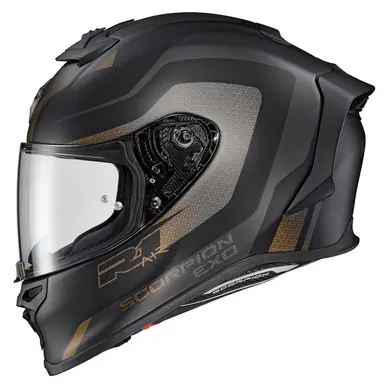 Scorpion EXO EXO-R1 Air Hive Gold Black Helmet Grab Now