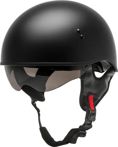 Must Have Gmax HH-65 Half Helmet Naked Matte Black