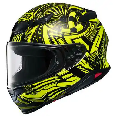 Affordable Shoei RF-1400 Beaut Hi-Viz Yellow Black Helmet