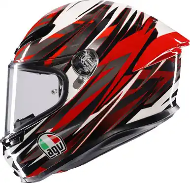 Price Cut AGV K6 S Reeval White Red Gray Helmet