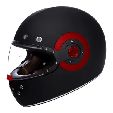Save Now SMK Retro Matte Black Helmet