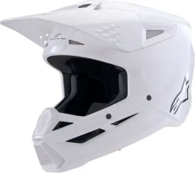Alpinestars SM3 Solid Gloss White Helmet Weekend Sale