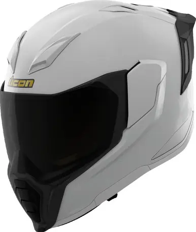 Final Sale Icon Ultraflite Rizz White Helmet