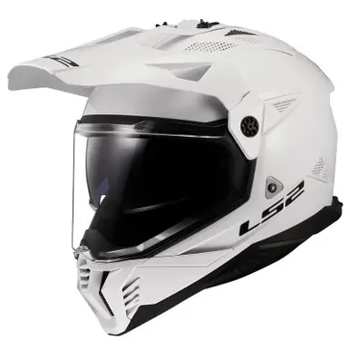 Handmade LS2 Blaze II Solid Gloss White Helmet