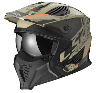 Secure Checkout LS2 Drifter Devor Matte Sand Orange Helmet