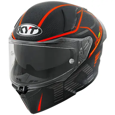 KYT R2R Concept Matte Black Red Helmet Hassle-Free Returns