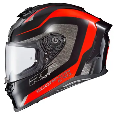 Weekend Sale Scorpion EXO EXO-R1 Air Hive Red Black Helmet