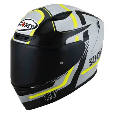 Suomy Track-1 97 Grey Yellow Helmet Fan Favorite