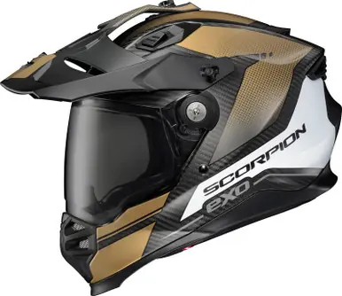 Scorpion EXO XT9000 Trailhead Matte Gold Carbon Helmet Express Delivery