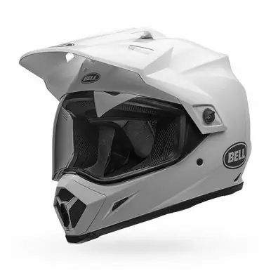 Bell MX-9 Adventure MIPS Solid Gloss White Helmet Popular