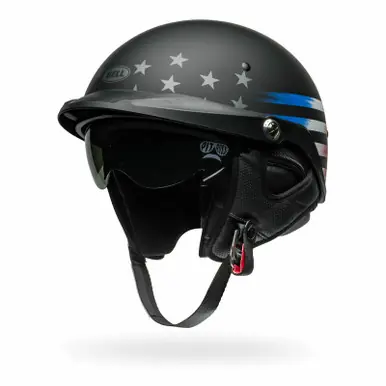 Markdown Bell Pit Boss Banner Matte Black Red Helmet
