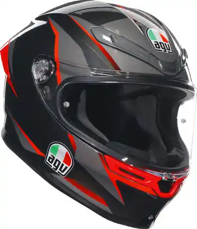 Secure Checkout AGV K6 S Slashcut Black Gray Red Helmet