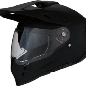 Z1R Range Flat Black Dual Sport Helmet Matte Viral