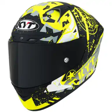 Direct From Manufacturer KYT NZ-Race Blazing Matte Yellow Helmet