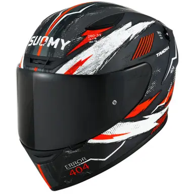 Suomy Track-1 404 Anthracite Red Helmet Cheap