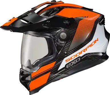 Top Rated Scorpion EXO XT9000 Trailhead Orange Carbon Helmet