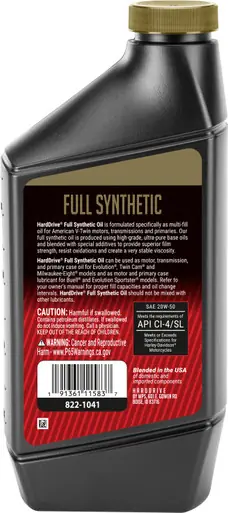 Harddrive Full Synthetic Engine Oil 20w-50 1qt Final Sale