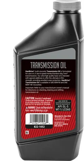 Harddrive Transmission Oil 80w-90 1qt Exclusive