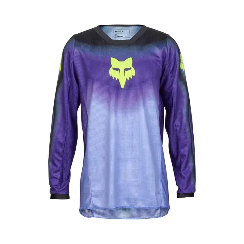Hassle-Free Returns Fox 180 Interfere Youth MX Jersey - Black/Blue - M