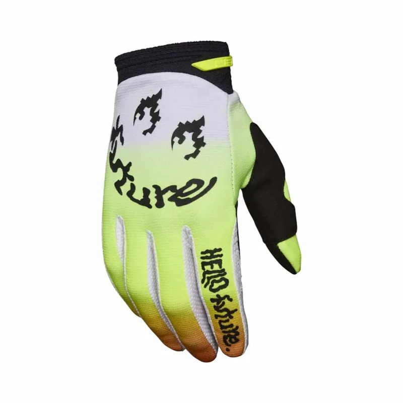 Special Discount Fox 180 Hello Future SE MX Gloves - White/Yellow - 2XL