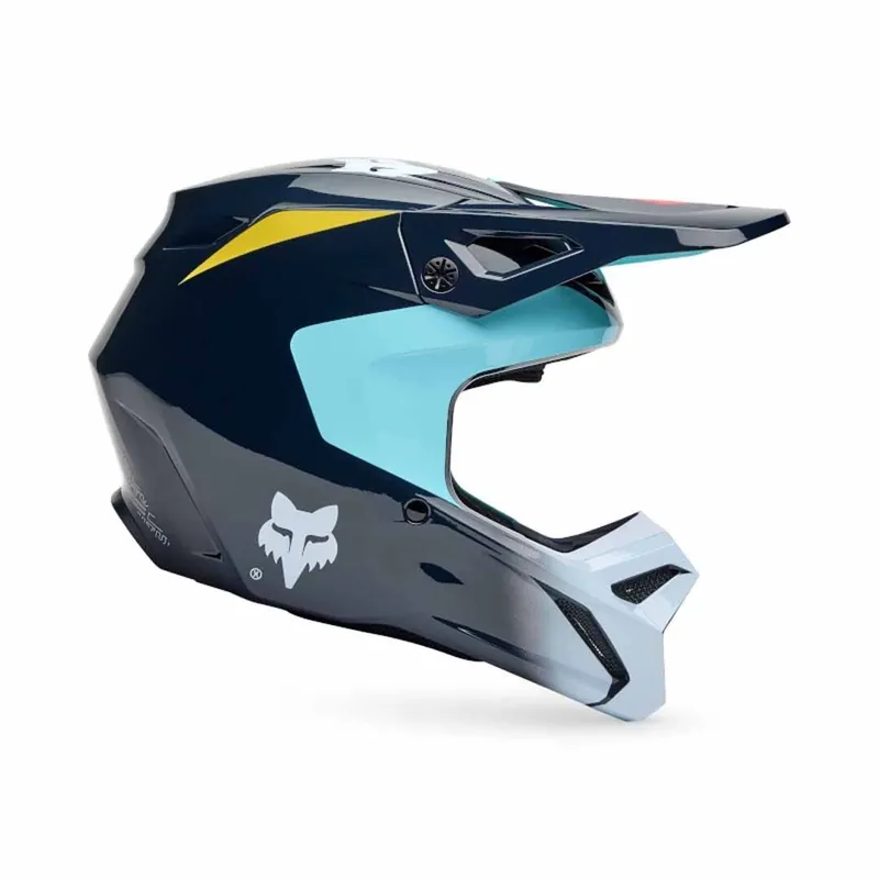 Fox V1 Elevated Youth MX Helmet - Light Blue - L Must Have