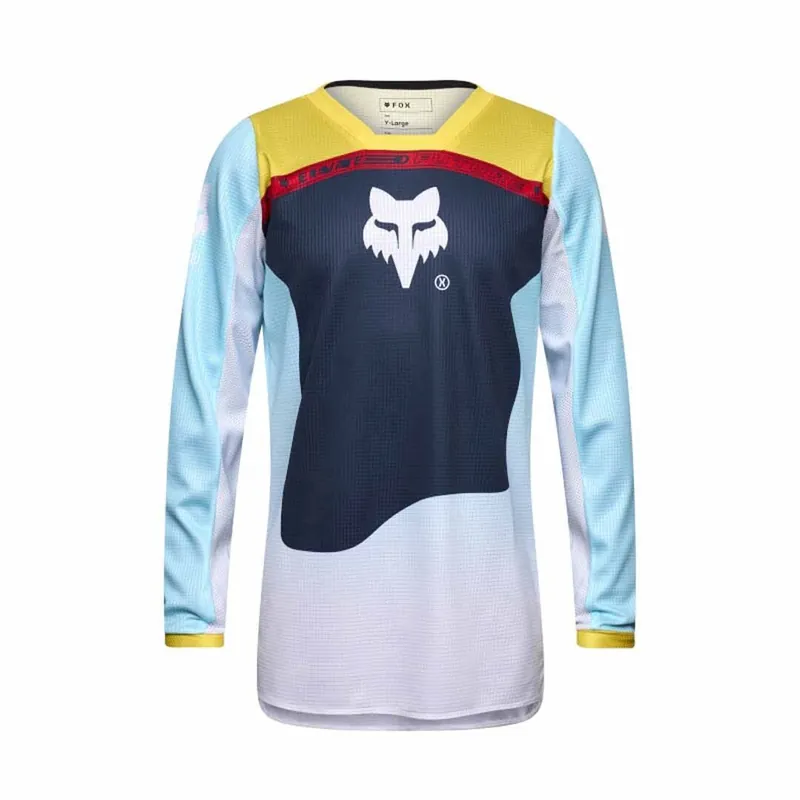 Cheap Fox 180 Elevated Youth MX Jersey - Light Blue - S