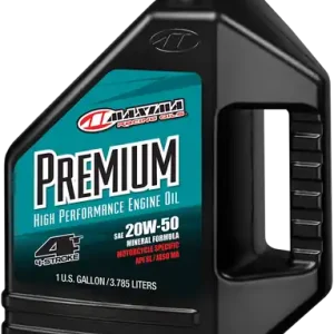 Worldwide Shipping Maxima 359128 - Premium High Performance Mineral 4T Engine Oil - 20W-50 - 1 U.S. gal.