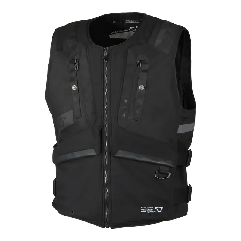Express Delivery Macna Utility MUTV-1 Motorcycle Vest - Black - XS/S