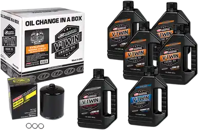 Maxima 90-069016PB - Evolution Mineral 20W-50 Oil Change Kit - Black Filter Bulk Order